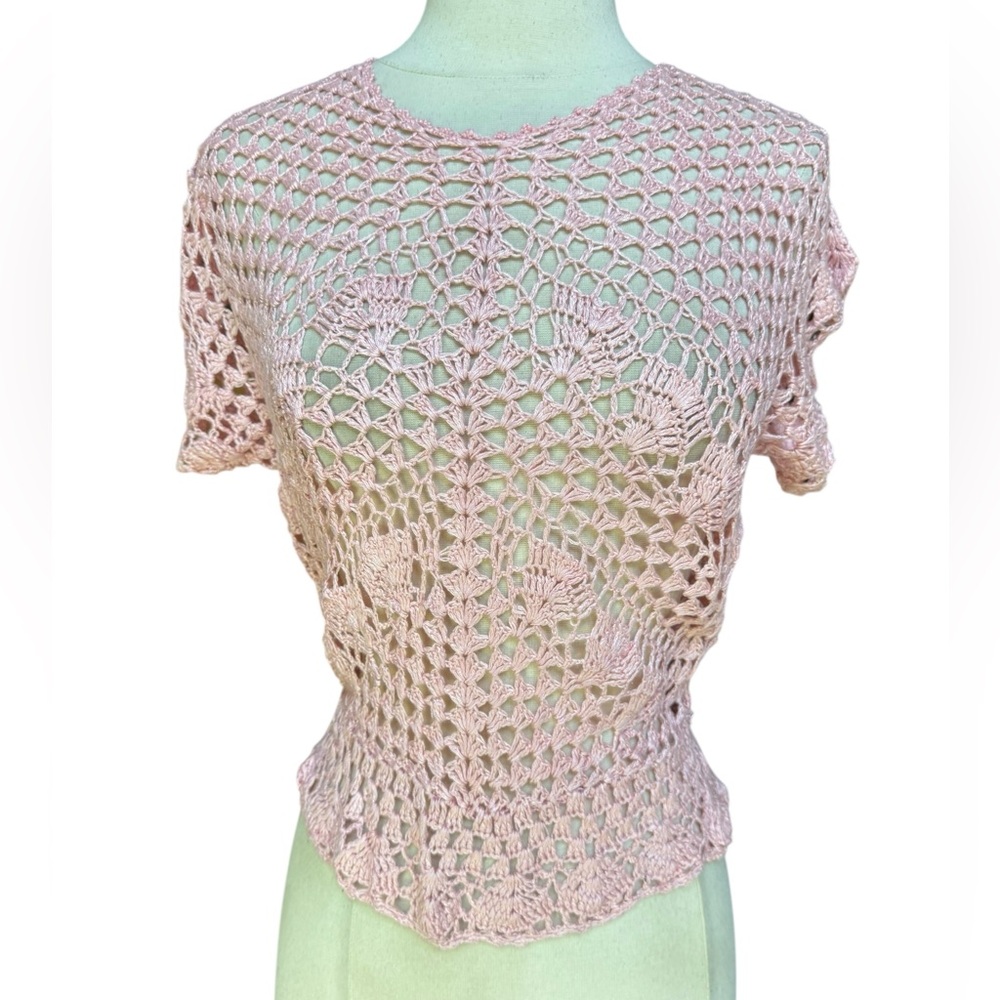 1960s/70s Cotton Express Crochet Sweater‎